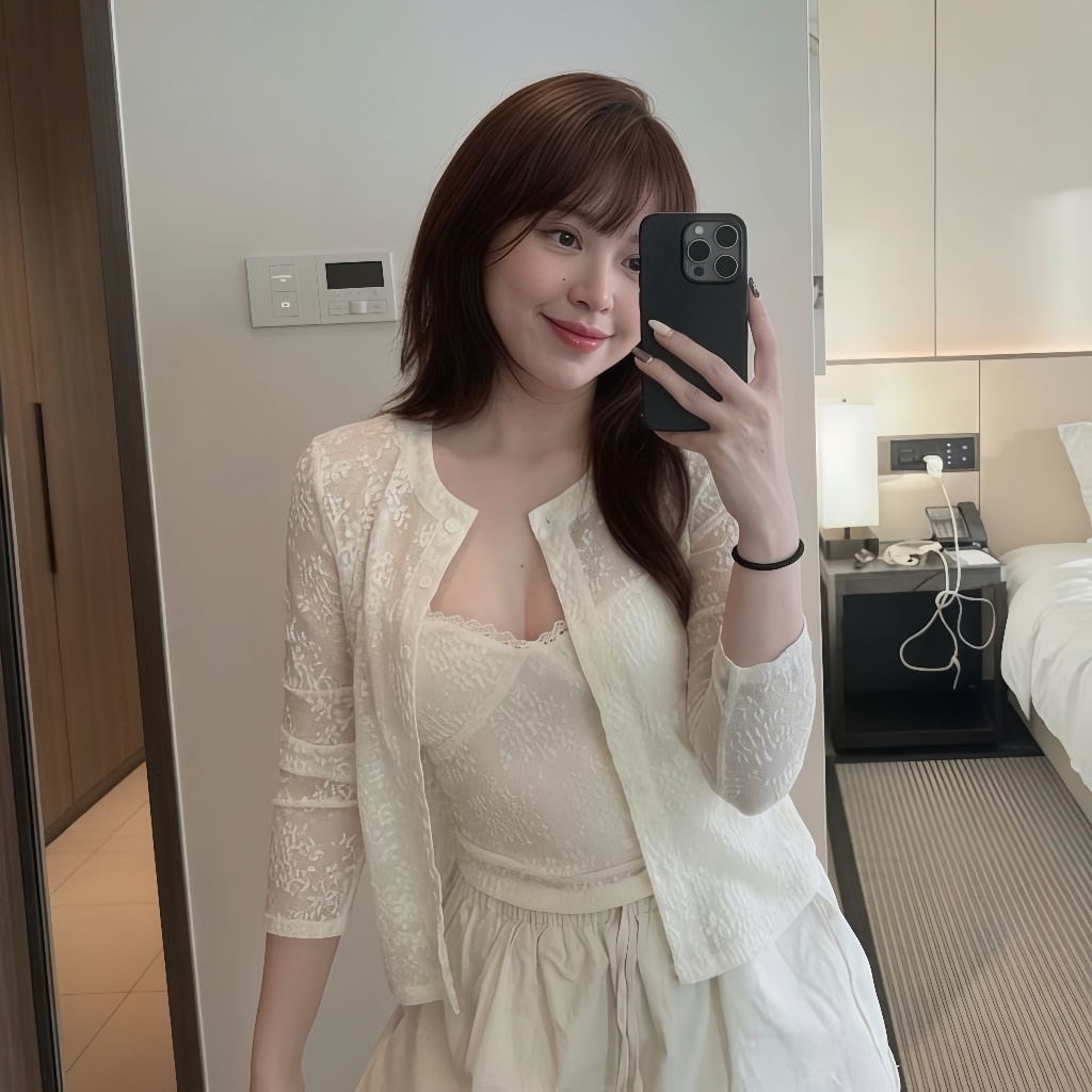 Set Áo 2 Dây Ren Hoa Nổi Kèm Cardigan Ren Nữ Phong Cách Nàng Thơ Tiểu Thư Hàn Quốc Mùa Kimee - KA915