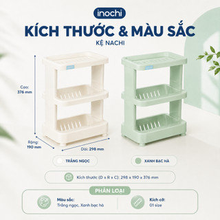 Kệ Nachi & Nachi Plus: Nhựa PP, Thiết Kế 3 Tầng, Dễ Tháo Lắp, Tiện Dụng, Gọn Gàng