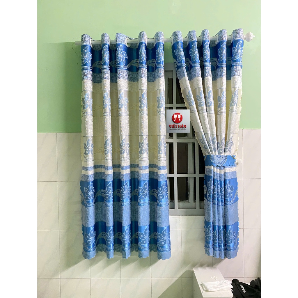 1 TẤM GẤM HOA VĂN CHONG CHÓNG  CHƯA CÓ CÂY TREO - TREO 1 TẤM MUA 1 TẤM _TREO 2 TẤM MUA 2 TẤM RÈM CỬA VIỆT HÀN