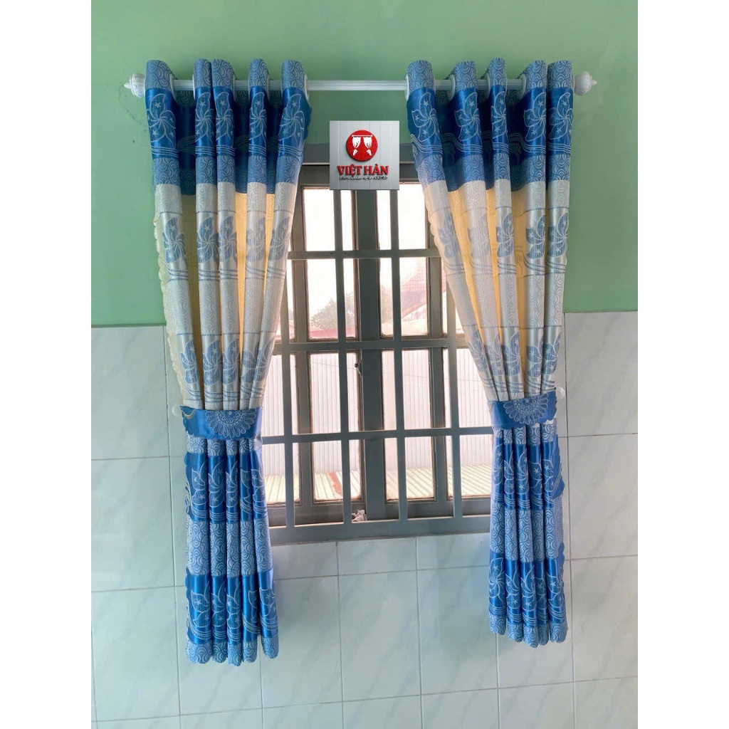 1 TẤM GẤM HOA VĂN CHONG CHÓNG  CHƯA CÓ CÂY TREO - TREO 1 TẤM MUA 1 TẤM _TREO 2 TẤM MUA 2 TẤM RÈM CỬA VIỆT HÀN