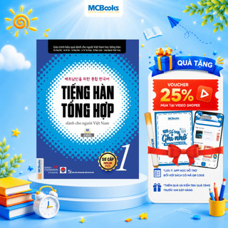 Sách - Tiếng Hàn Tổng Hợp Dành Cho Người Việt Nam Sơ Cấp 1 - Bản Đen Trắng
