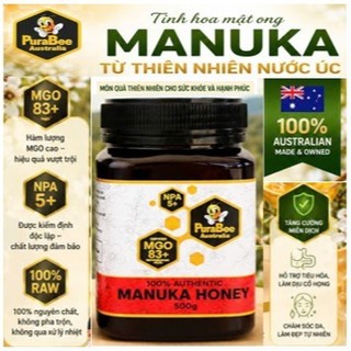 Mật ong Manuka Úc MGO 83+ [Loại 500g]