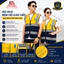 ÁO GILE BẢO HỘ PHẢN QUANG VÀNG PHỐI XANH ĐEN - ÁO GILE TÚI HỘP CAO CẤP CHO KỸ SƯ, KỸ THUẬT VIÊN, NHÂN VIÊN KHO VẬN