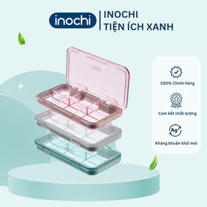 Hộp đựng thuốc cá nhân Inochi 6 ngăn tiện lợi, nhỏ gọn, nhựa an toàn