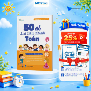Sách - 50 Đề Tăng Điểm Nhanh Toán Lớp 5
