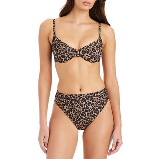 Size L/ Bộ bơi 2 mảnh, bikini đi biển hoạ tiết da báo nổi bật,tôn dáng, áo có gọng sẵn đệm ngực hàng VNXK