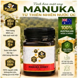 Mật ong Úc Manuka chính hãng - MGO 83+ (loại 250g)