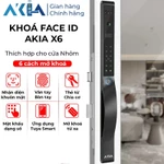 Khóa nhận diện khuôn mặt AKIA X6 - Tích hợp Face ID quét 3D, Hỗ trợ vân tay, Mật khẩu, Thẻ từ, App Tuya Smart, BH 2 Năm — ảnh 1