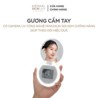 Gương cầm tay có camera UV công nghệ FENCHILIN soi kem chống nắng giúp theo dõi hiệu quả (TẶNG KÈM THẺ ĐO UV)