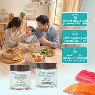 Cá Sấy Cho Bé Ăn Dặm - COMBO 2 Hũ Cá Sấy Thăng Hoa, Giàu Omega 3 Protein, Không Gia Vị | Joona Baby