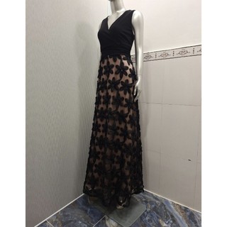 Đầm dạ hội hoa vnxk dư Livia Jolie