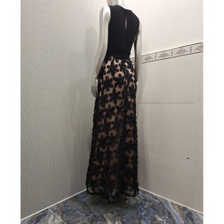 Đầm dạ hội hoa vnxk dư Livia Jolie