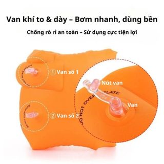 Homee.cok Phao Tay Tập Bơi Trẻ Em - Phao Bơi Cho Bé PVC Dày Dặn, Hỗ Trợ Học Bơi, Giữ Nổi Tốt, Dễ Đeo