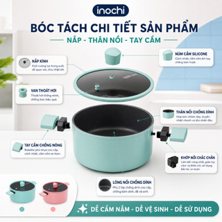 Nồi, Chảo, Quánh Omi Stellar Inochi cao cấp tăng khả năng chống dính - Chất liệu an toàn