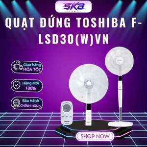 Quạt đứng Toshiba F-LSD30(W)VN có remote | công nghệ DC inverter - Bảo hành chính hãng 12 tháng
