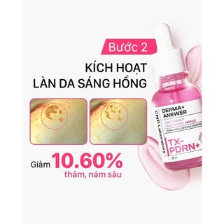 Toner/Tinh chất dưỡng sáng CNP LABORATORY Derma Answer Pink Toning Toner/Deep In Shot TXAAmpule