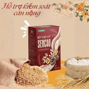 Bột Gạo Lứt Sencao Mộc Tâm Hộp 15 Gói Chính Hãng Cao Cấp - Bột gạo lứt giảm cân an toàn bữa ăn phụ hoàn hảo cho chị em