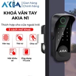 Khóa vân tay AKIA N1 chống nước IP67 cho Cửa cổng ngoài trời, Mở khóa Vân tay, Mật khẩu, Thẻ từ, app TTLock, BH 2 Năm — ảnh 1