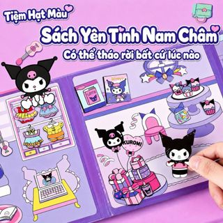 Sách yên tĩnh từ tính đa cảnh, decal tháo dán nhiều lần, đồ chơi DIY thủ công sáng tạo cho bé trai và bé gái