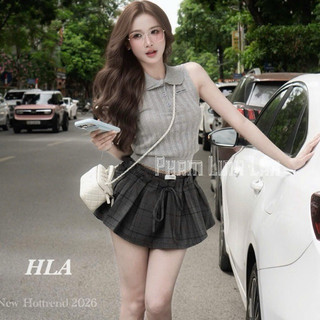 QCL1 6813 Chân váy kẻ mẫu mới siêu hot,đẹp đỉnh