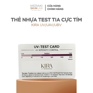 Thẻ Nhựa Test Tia Cực Tím UV/UAV/UBV - Thẻ PVC Ultra bản Tiếng Anh