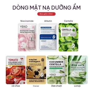 Mặt nạ chăm sóc da YEKO 10 miếng, làm trắng mờ đốm, cấp nước giữ ẩm giúp da luôn mềm mịn và sáng cả ngày, mỗi miếng 25ml