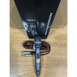 Mic Có Dây TA-800 Dây Dài 5m, Có Màng Rung Kép, Giúp Tái Tạo Chính Xác Giọng Hát, Giúp Thu Âm Giọng Hát, Chống Hú Tốt