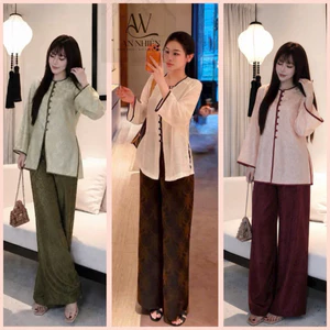 Pháp phục Tằm Ánh tencel sang trọng tinh tế (MẪU MỚI) | Đồ Lam An Nhiên