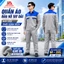 QUẦN-ÁO BẢO HỘ LAO ĐỘNG TAY DÀI XÁM PHỐI XANH VẢI KAKI ĐẸP - ĐỒ BẢO HỘ KỸ SƯ CÔNG TRÌNH, KTV XƯỞNG DỊCH VỤ, LOGISTICS