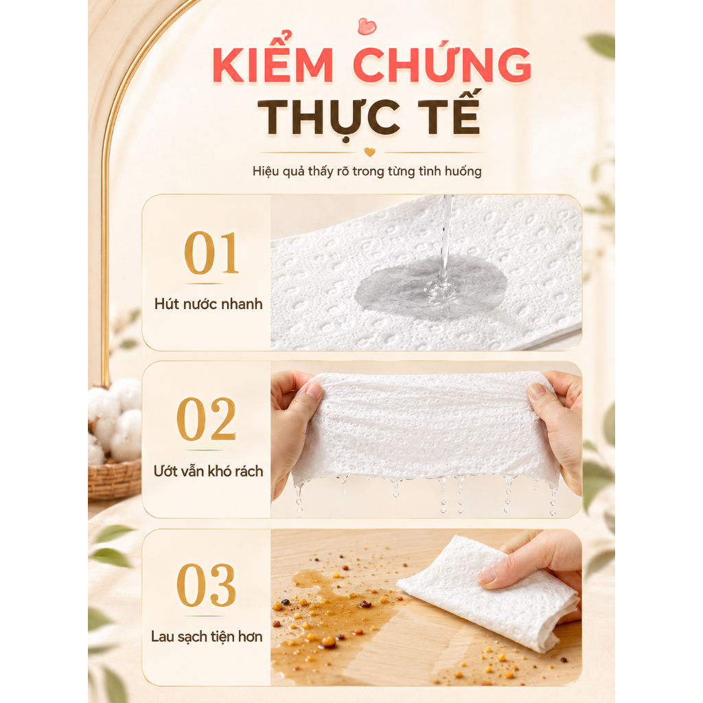 Giấy ăn rút cao cấp 240 tờ 4 lớp – Mềm mịn như nhung, không tẩy trắng, không huỳnh quang. Thấm hút siêu tốt
