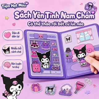Sách yên tĩnh từ tính đa cảnh, decal tháo dán nhiều lần, đồ chơi DIY thủ công sáng tạo cho bé trai và bé gái
