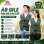 ÁO GILE BẢO HỘ TÚI HỘP VẢI SUÝT XANH RÊU – ĐA NĂNG CHO PHƯỢT, CÂU CÁ, LEO NÚI, CÔNG NHÂN KỸ SƯ XÂY DỰNG
