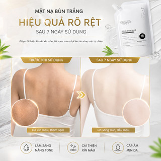 Kem Ủ Trắng Body HUNMUI 300ml - Tắm Trắng Toàn Thân, Dưỡng Trắng Da Chuyên Sâu, Nâng Tone Nhanh, Cấp Ẩm, Mờ Thâm Sạm