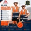 ÁO GILE BẢO HỘ PHẢN QUANG CAM PHỐI XANH ĐEN - ÁO GILE TÚI HỘP KHÓA KÉO KAKI CHO KỸ SƯ CÔNG NHÂN XÂY DỰNG, KỸ THUẬT, KHO