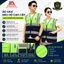 ÁO GILE BẢO HỘ PHẢN QUANG XANH CHUỐI PHỐI XANH ĐEN - ÁO GILE TÚI HỘP CHO KỸ SƯ, KỸ THUẬT, KHO VẬN, GIAO THÔNG, VỆ SINH