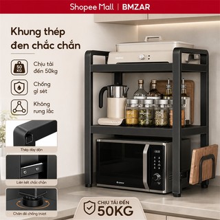 BMZAR Kệ Lò Vi Sóng Có Thể Điều 40-63cm Kệ Để Đồ Nhà Bếp 2-3 tầng Kệ Để Lò Vi Sóng Thép chịu nước và chịu nhiệt độ cao