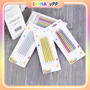 - Vỉ 6 Nến Bút Chì Sinh Nhật - Trang Trí Bánh Sinh Nhật Bánh Kem DUHA 023
