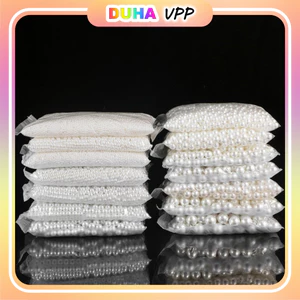 Combo 1kg Hạt Ngọc Trai Có Lỗ/Không Lỗ Hàng Đẹp Các Cỡ Màu Trắng Ngà Cao Cấp, Màu Sắc Tự Nhiên DUHA 028