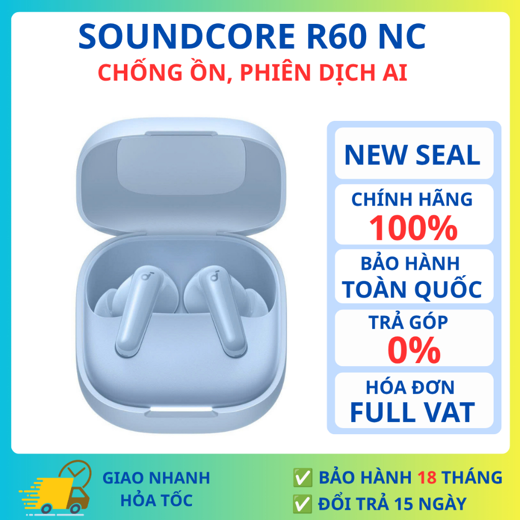 Tai Nghe Bluetooth ANKER Soundcore R60i NC Chính Hãng - Chống ồn, Phiên dịch AI 100 ngôn ngữ | BigBuy360 - bigbuy360.vn