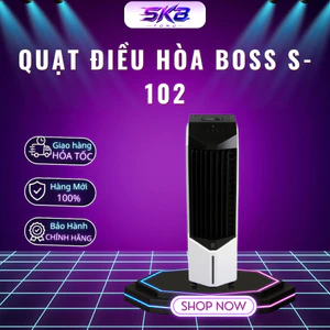 Quạt điều hòa Boss S-102 | 14 lít | 100W - Bảo hành 12 tháng