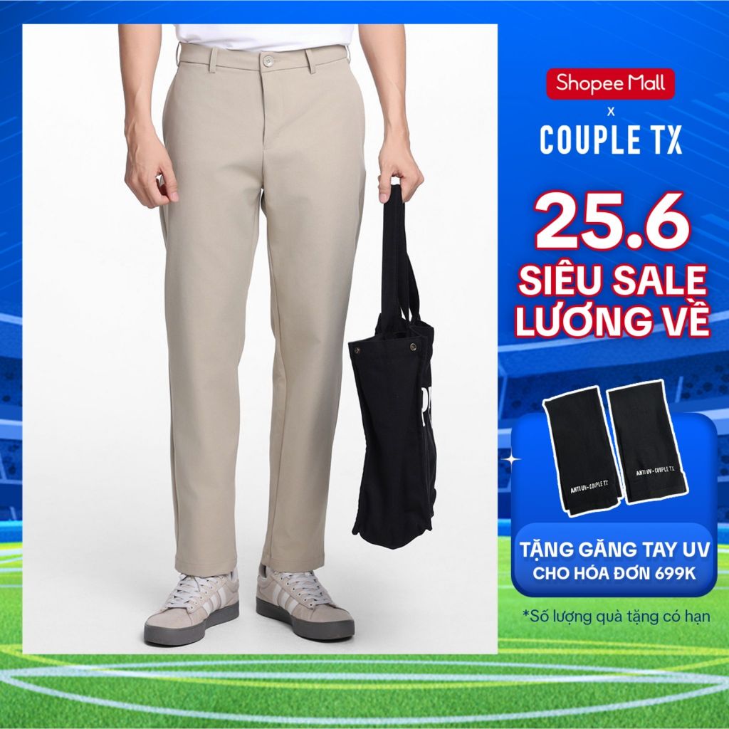 Quần Dài Nam Couple TX Chinos Form Relax Tapper MPA 1017