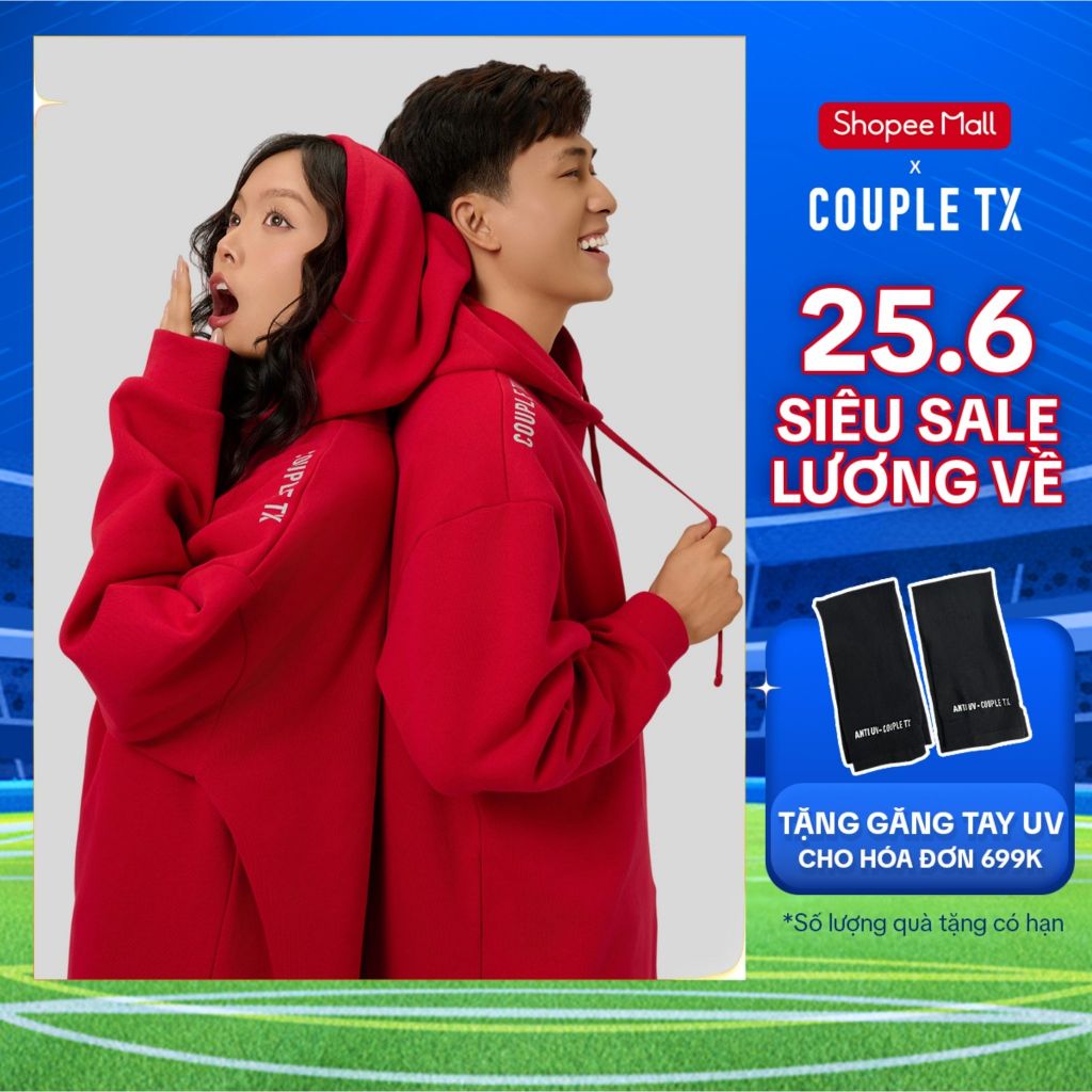 Áo Hoodie Nam Nữ Couple TX Oversize Twin Together MHO 1024