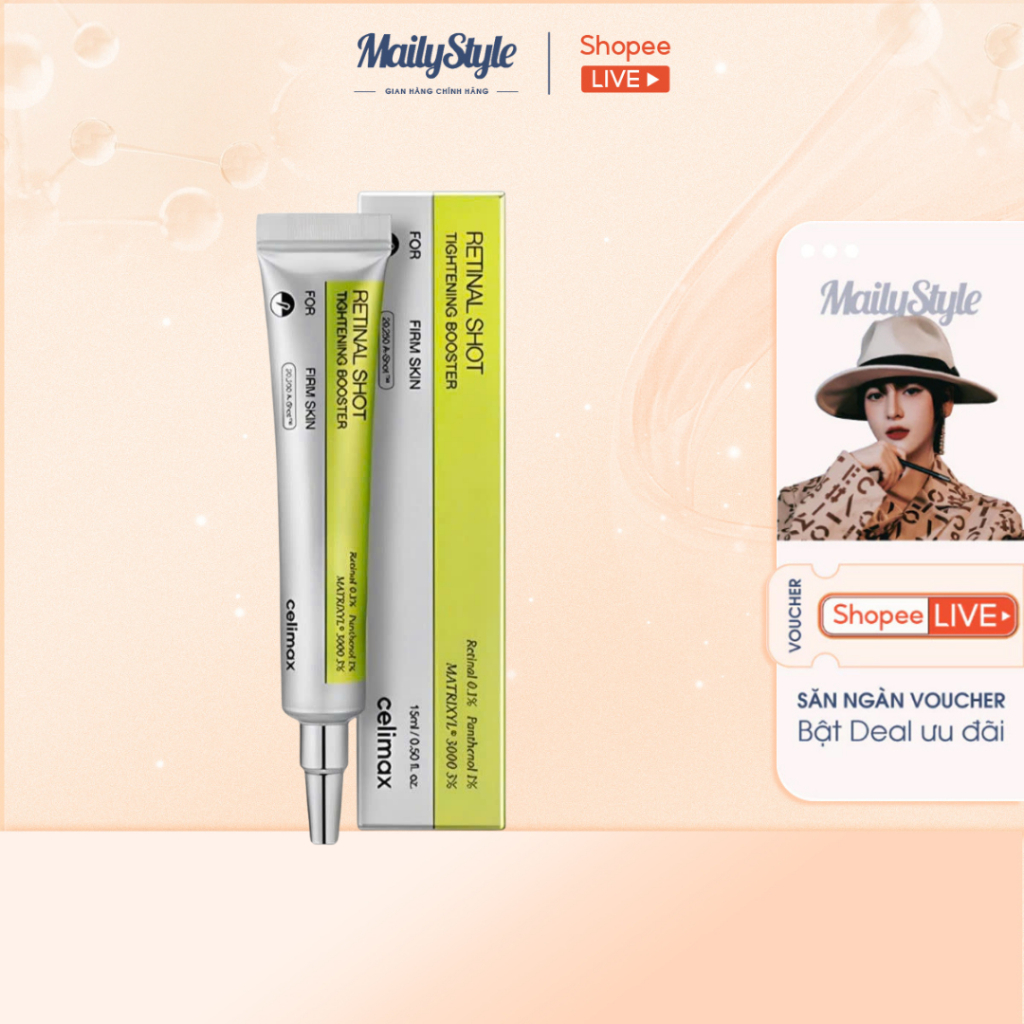 T04_ Kem dưỡng Celimax Vita A Retinal Shot Tightening Booster 15ml