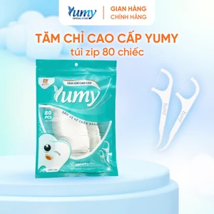 Tăm chỉ nha khoa YUMY 80 chiếc sợi chỉ mảnh làm sạch an toàn bảo vệ nướu (TC02-132)