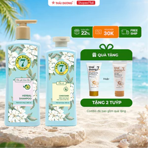 [LIVE] Combo Bộ Gội xả Thái Dương 7 Gold Hoa bưởi Tây (gội 500ml + xả 300ml) Kèm quà tặng