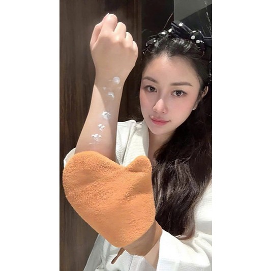 Combo 10 cái găng tay mịn thoa kem body, kem chống nắng siêu mềm mịn, siêu thấm kem