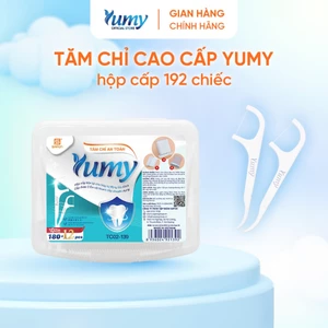 Combo 4 hộp Tăm chỉ YUMY hộp cấp 192 chiếc tăm chỉ sợi mảnh không tưa sợi vệ sinh an toàn (TC02-139)