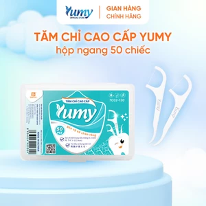Combo 10 hộp Tăm chỉ nha khoa YUMY 50 chiếc/hộp chỉ mảnh vệ sinh răng an toàn bảo vệ nướu (TC02-130)
