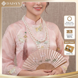 [ DAISYN ] N800  dây chuyền hạt ngọc trai nhân tạo mang áo dài 12li dài 150cm,  chuỗi hạt ngọc trai nhân tạo sang trọng