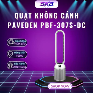 Quạt Không Cánh Paveden PBF-307S-DC - 24 mức gió - Chế độ hẹn giờ đến 12 giờ - Bảo Hành 12 Tháng